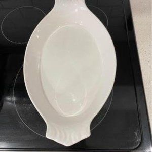 Whittier pottery platter numbered